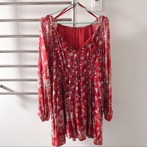 Free People Floral Pattern Dress